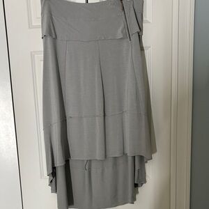 Peace Love World Gray High-Low Skirt